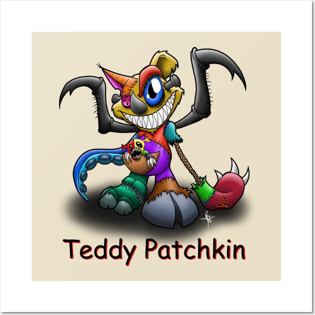 Teddy Patchkin Wall Art by Sinister Motives Designs